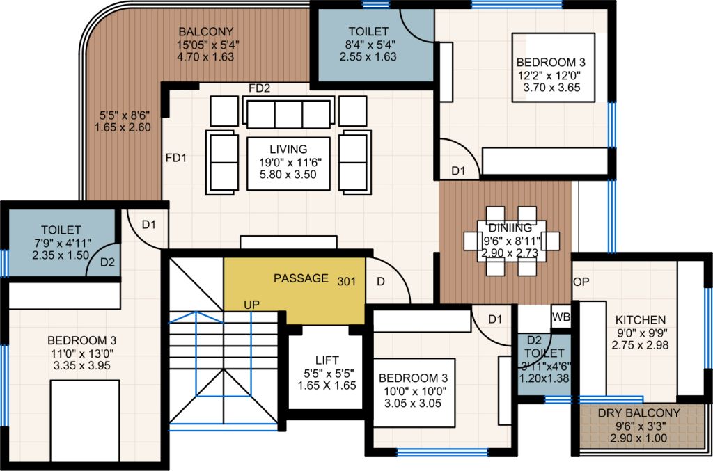 Aashirwaad floor plan