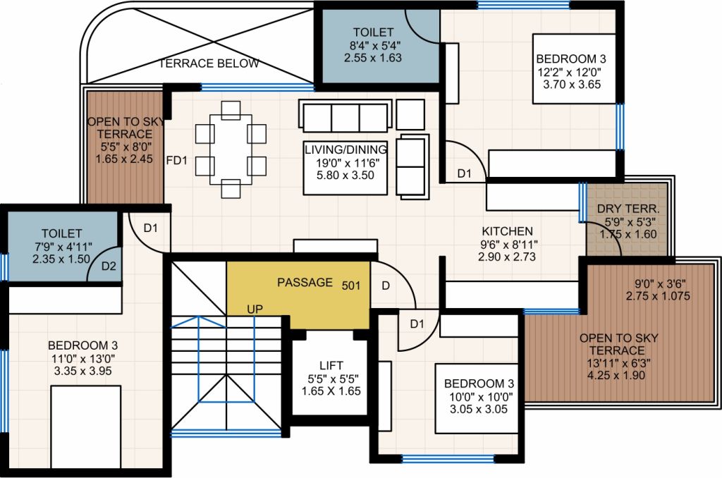 Aashirwaad 5th floor plan